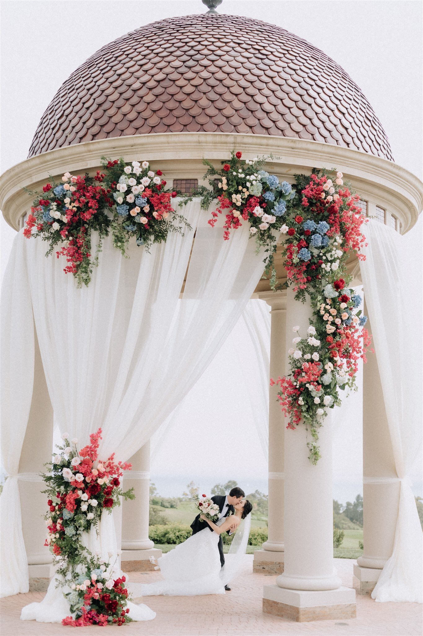 Romantic wedding tablescape and florals